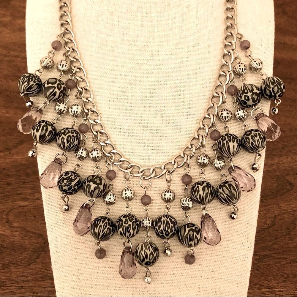 Ethel & Myrtle | Leopard Beaded Necklace | 19.5” Adjustable